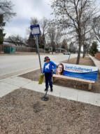 April 3, 2021 - Miranda at the Bus Stop